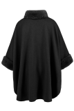 Casual Daily Solid Color Irregular Gross Mandarin Collar Outerwear
