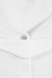Casual Daily Solid Color Buttons Turndown Collar Tops