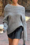 Solid Color Irregular Potholes Off Shoulder Tops