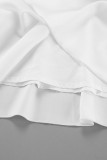 Daily Elegant Solid Color Pleated Loose High Waist Type A Solid Color Bottoms