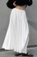 Daily Elegant Solid Color Pleated Loose High Waist Type A Solid Color Bottoms