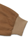 Casual Solid Color Pocket Buttons O Neck Outerwear