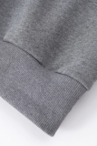 Casual Solid Color Bow Decor O Neck Tops