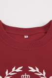 Casual Daily Geometric Print O Neck Tops