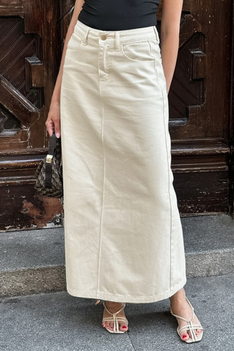 Casual Solid Color Pocket Regular High Waist Solid Color Bottoms