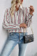 Casual Stripe Buttons Patchwork Hot Drill Contrast Turndown Collar Tops