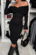 Sexy Solid Color Ruched Off Shoulder Wrapped Skirt Dresses