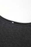 Casual Street Solid Color Irregular Potholes Oblique Collar Tops