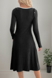 Elegant Solid Color Buttons Slit Potholes V Neck Sleeveless Two Pieces