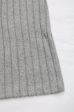 Casual Street Solid Color Lace Up Potholes V Neck Loose Jumpsuits