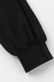 Sexy Solid Color Patchwork V Neck Waist Skirt Dresses