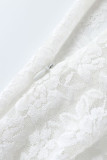 Sexy Solid Color Lace Backless Fishtail Off Shoulder Long Dresses
