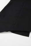 Casual Street Solid Color Zipper Strapless Sleeveless Two Pieces