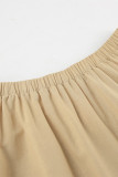 Casual Street Solid Color Zipper Strapless Sleeveless Two Pieces