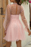 Sexy Party Heart Shaped Sequins Sequined Mesh Half A Turtleneck Evening Dresses