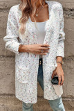 Casual Gradient Pocket Cardigan Collar Outerwear