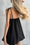 Sexy Solid Color Lace Up Backless V Neck Sling Dresses
