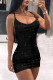Sexy Solid Color Backless U Neck Wrapped Skirt Dresses