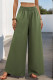 Casual Solid Color Distressed Loose High Waist Wide Leg Solid Color Bottoms