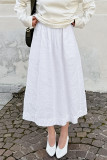 Casual Solid Color High Waist Type A Solid Color Bottoms