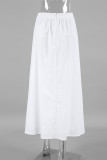 Casual Solid Color High Waist Type A Solid Color Bottoms