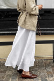 Casual Solid Color High Waist Type A Solid Color Bottoms