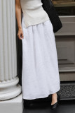 Casual Solid Color High Waist Type A Solid Color Bottoms