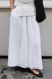 Casual Solid Color High Waist Type A Solid Color Bottoms