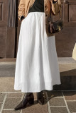 Casual Solid Color High Waist Type A Solid Color Bottoms