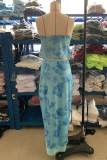 Sexy Floral Print Contrast Strapless Sleeveless Two Pieces