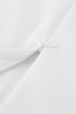 Elegant Solid Color Without Belt Zipper Fishtail Regular High Waist Solid Color Bottoms(No belt)