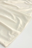 Casual Solid Color Buttons Slit Loose High Waist Wide Leg Solid Color Bottoms