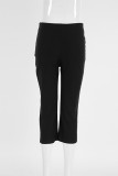 Casual Solid Color Skinny High Waist Solid Color Bottoms