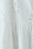 Sexy Solid Color Lace Lace Up Backless Slit U Neck Sleeveless Dresses