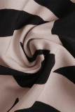 Elegant Floral Print Lace Up Buttons O Neck A Line Dresses