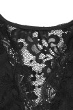 Sexy Solid Color Lace V Neck Tops
