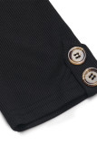 Elegant Floral Print Lace Up Buttons O Neck A Line Dresses