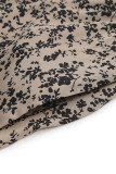 Casual Floral Print Pocket Patchwork Square Neck Loose Jumpsuits