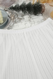 Casual Solid Color Potholes U Neck Sleeveless Two Pieces