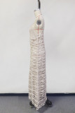 Sexy Solid Color Hollow Out See-Through Swimwears Cover Up