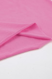 Casual Solid Color O Neck Tops
