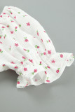 Sexy Flowers Buttons Off Shoulder A Line Dresses