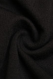 Casual Solid Color Pocket Buttons O Neck Jumpsuits