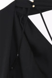 Sexy Solid Color Backless Halter Evening Dresses