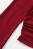 Sexy Solid Color Draw String Off Shoulder Tops