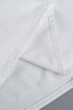Sexy Solid Color Pocket Lace Up U Neck Long Dresses