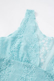 Sexy Solid Color Lace V Neck Tops