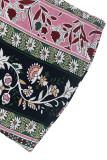 Sexy Flowers Patchwork Contrast Tops