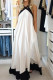Casual Solid Color Patchwork Contrast Halter Long Dresses