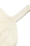 Casual Solid Color Pocket Buttons Square Neck Loose Rompers